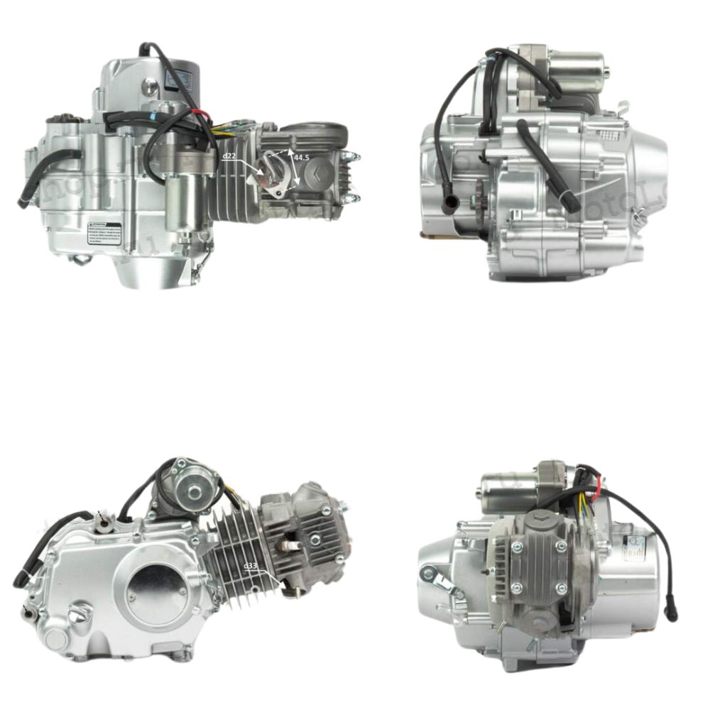 Двигатель 125см3 152FMI (52.4x55.5) механика, 3ск+реверс, верхний стартер