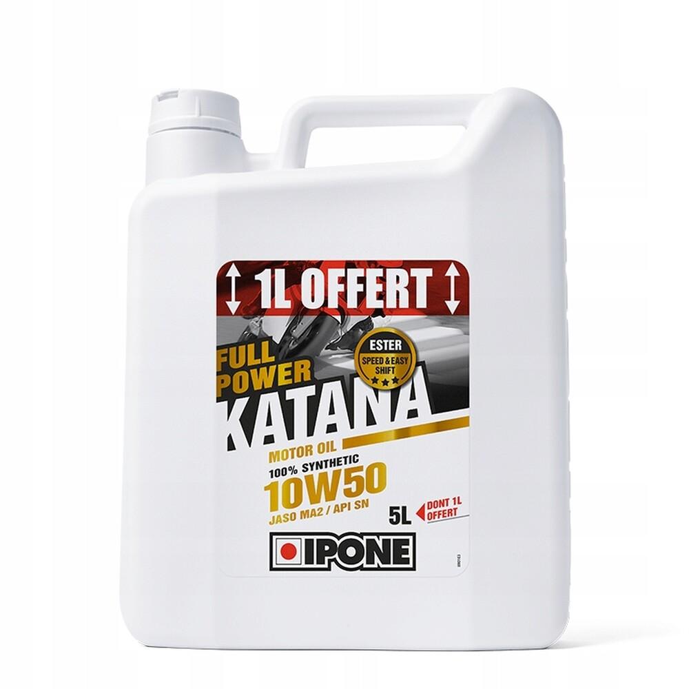 Синтетическое моторное масло IPONE Full Power Katana 10W50 4+1L