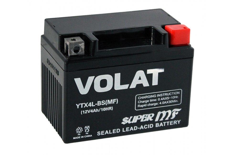 Аккумулятор Volat YTX4L-BS AGM (4 A/H)