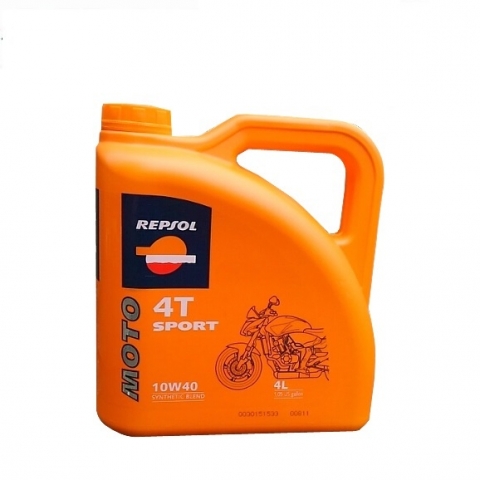 Полусинтетическое моторное масло Repsol MOTO SPORT 4T 10W40 4л