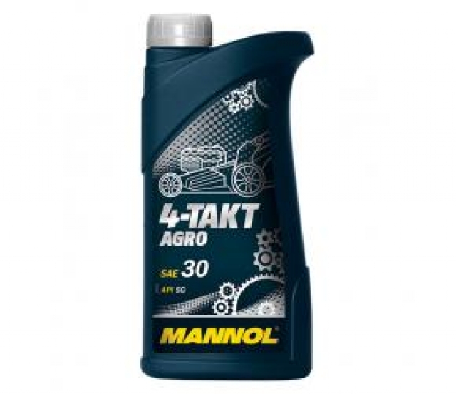 Масло Mannol для четырехтактных двигателей садовой техники 4-TAKT AGRO SAE 30 API SG 1л