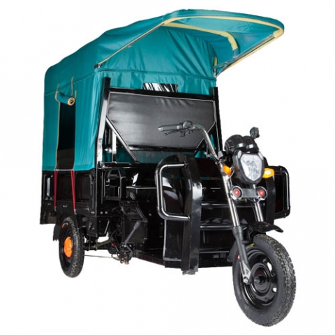 Трехколесный грузовой электроскутер (трицикл) Truck D3 tent