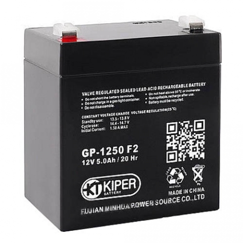Аккумуляторная батарею Kiper GP-1250 F2 12V 5.0Ah/20Hr